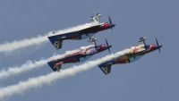 Flying Bulls Aerobatics Team in a new line-up at the Aviation Fair